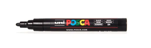 Posca Pc-5M Marcador No Permanente Punta Bala 1,8-2,5 Mm Negro
