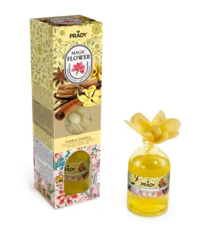 Prady Ambientador Magic Flower Canela Vanille 100ml Frasco de Cristal