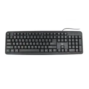 Ewent EW3112 Teclado Oficina USB y PS/2 QWERTY Portugués Negro