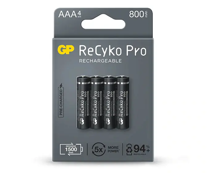 GP Batteries ReCyko Pro Batería recargable AAA Níquel-metal hidruro (NiMH)