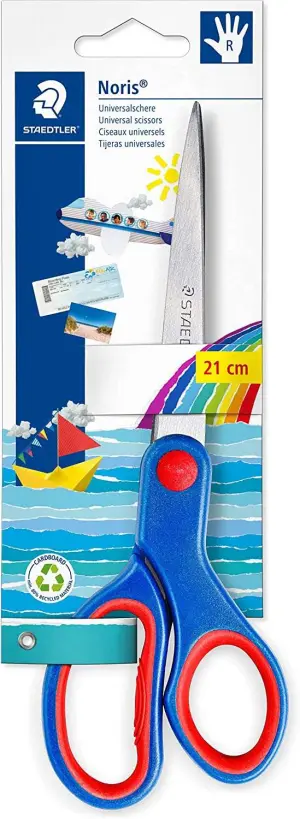 Staedtler Noris 965 Tijera Escolar Ergonomica de Acero Inoxidable 21cm