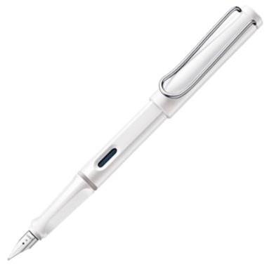 Lamy Pluma Estilográfica Safari 019M Tinta Azul Punta M Blanco