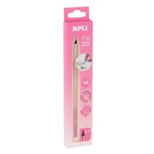 Apli Infinite Pencil Nordik Rosa HB Con Mina de Recambio y Tapon Protector