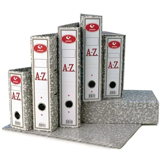 Grafoplás Archivador Palanca Classic Folio 65Mm Rado Cartón Forrado Jaspeado Gris