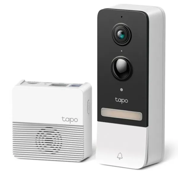 TP-Link Tapo D230S1 Timbre Inteligente 2K 5MP con Visión Nocturna y Sonido Bidireccional
