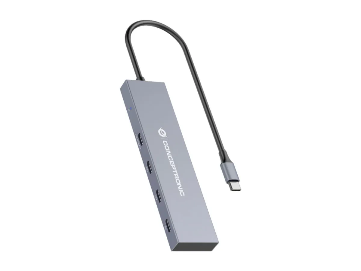 Hub Usb 3.2 Conceptronic Hubbies14G 4 Puertos Usb-C 10Gbps