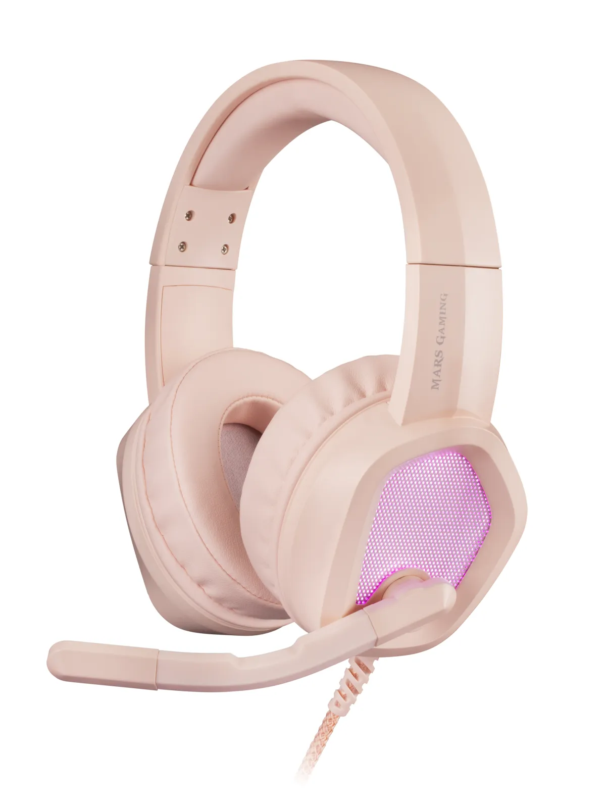 Headset Mars Gaming Mh320 Pink Hi-Fi Ultra-Bass 3D
