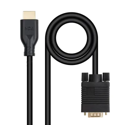 Nanocable Cable Conversor VGA a HDMI 1.8m Negro