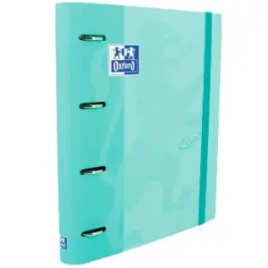 Oxford Carpeta Anillas 4x35mm Touch European Binder C/Recambio 100H A4+ 5x5 T/Estradura Ice Mint Pastel