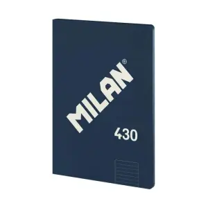 Milan Libreta Encolada A4 48H Papel 95gr 1 Línea 7mm Azul Serie 1918