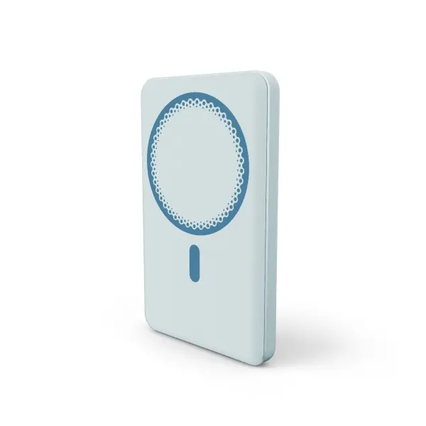 Energy Sistem Powerbank Inalámbrico Magnético 5000 mAh - 15W Carga Inalámbrica, USB-C, Color Azul