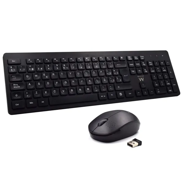 Ewent Teclado y Ratón Inalámbrico EW3256 Negro
