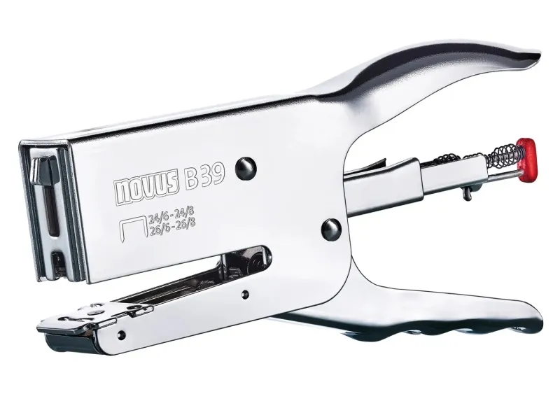 Novus Grapadora De Tenaza B 39 Ergonomica Metal Cromado Plata