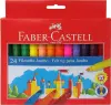 Faber-Castell Jumbo Pack de 24 Rotuladores Punta Gruesa Tinta Lavable Colores Surtidos