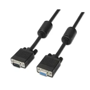 Aisens Cable SVGA HDB15 Macho a HDB15 Hembra 1.8m Color Negro con Ferrita