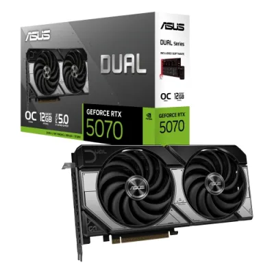 ASUS GeForce RTX 5070 OC 12GB GDDR7 3xDP 1xHDMI CUDA 6144 192bit DUAL FAN