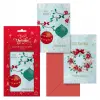 Dohe Pack de 8 Tarjetas de Felicitación Navideña con Sobre - 2 Modelos - 12,2x23,5cm