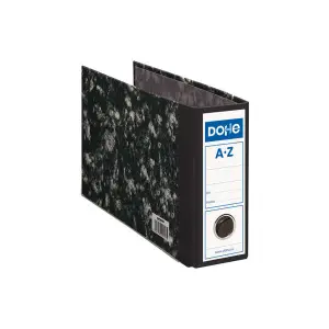 Dohe Archivador Palanca Archinovo Cuarto Apaisado Lomo Ancho Cartón Negro Jaspeado