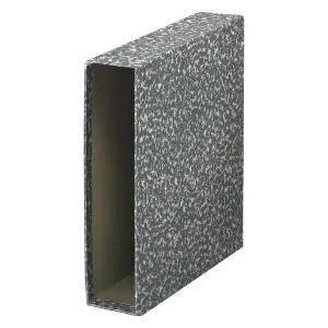 Dohe Funda Archivador Archiplás Folio Lomo Ancho Cartón Forrado Gris Jaspeado