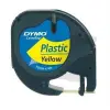 Dymo LetraTag S0721620 Cinta de Etiquetas Original 12mm x 4m Negro sobre Amarillo