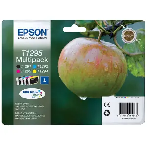 Epson T1295 Pack de 4 Cartuchos de Tinta Originales para Impresoras