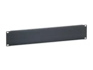 PANEL CIEGO 2U ARMARIO RACK 19" COLOR NEGRO RAL9005