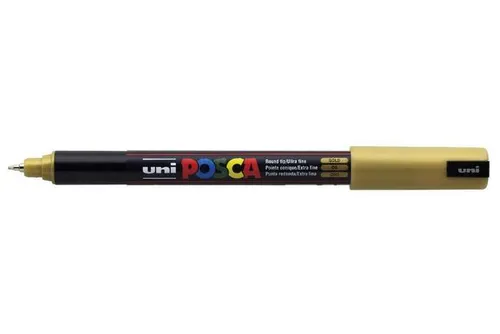 Posca Marcador PC-1MR Punta Extrafina 0.7mm No Permanente Oro