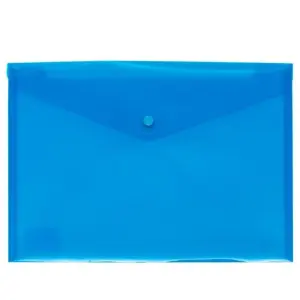 Grafoplás Folio Polipropileno Translúcido Azul Sobre Broche EcoPlás