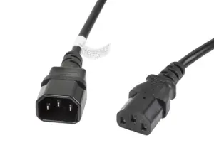 Lanberg Cable De Transmisión C13 A C14 Negro 3 M