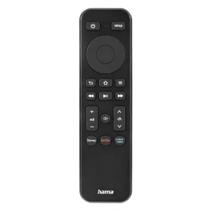 Hama Mando a Distancia Universal para TV - Alcance 10m - Acceso a Streaming - Negro