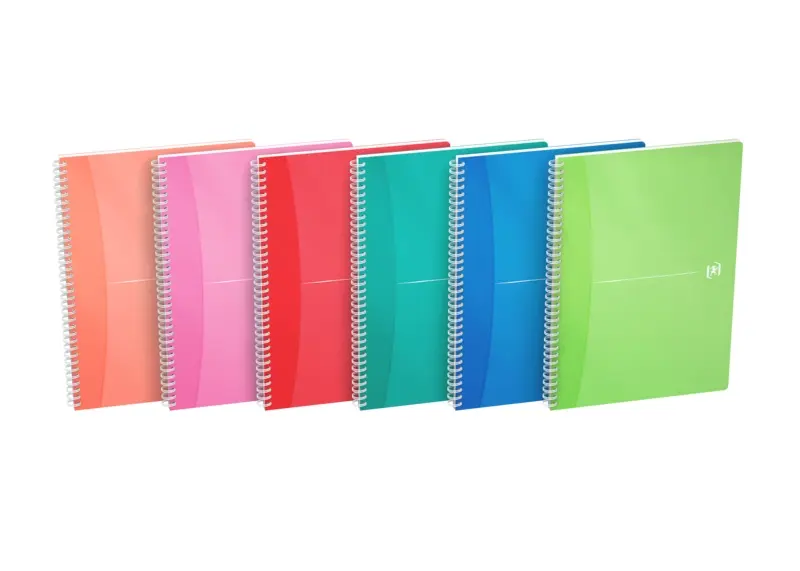 Oxford Cuaderno Espiral A4 5x5 90 Hojas Tapa Plástica Colores Surtidos