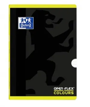 Oxford Libreta Grapada Openflex Colour 48H A4 90gr 1 Línea 2M Tapa Plástica Pack 10 Ud Lima