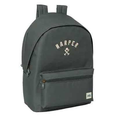 Safta Mochila Doble Para Portátil 15,6" Con USB Harper & Neyer Grey