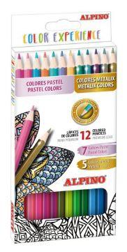 Alpino Lápices De Colores Experience 177Mm Mina Premium C/Surtidos Estuche 12 Ud