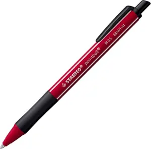 Stabilo Pointball Naturecolors Bolígrafo Retráctil 0.5mm Bioplástico Rojo Borgoña