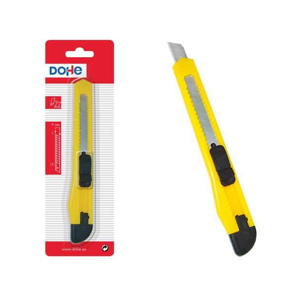 Dohe Cutter Resistente De Plastico - Cuchillas De Acero Tronzables - Sistema De Bloqueo De Cuchilla