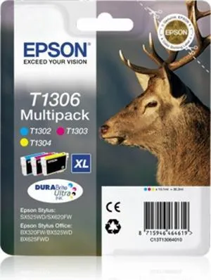 Epson Tinta C / M / Y Multipack Sx525Wd/620Fw/ Office B42Wd/525Wd/625Fwd/925Fwd