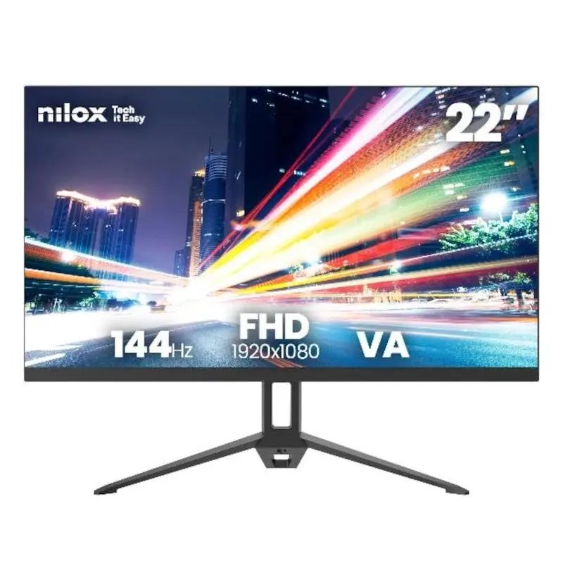 Nilox Monitor 22" VA 144Hz con Conexiones VGA y HDMI