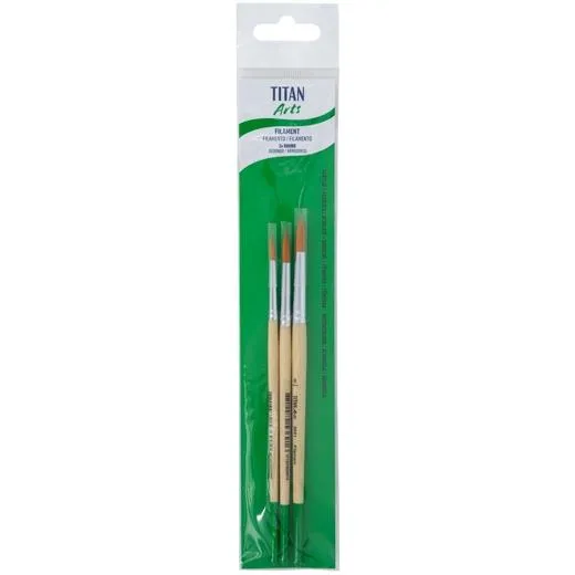 Titan Arts Set De Pinceles 258/4-6-8 Blíster 3 Ud