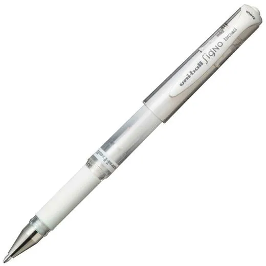 Uniball Rollerball Signo Broad Um-153 1.0Mm Blanco Caja 12 Ud