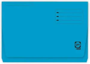 Gio Subcarpeta con Bolsa y Solapa Folio Azul Intenso 320gr para Documentos Importantes