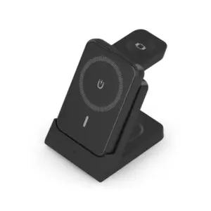 Aisens Cargador Inalámbrico USB-C 15W 4 en 1 Negro