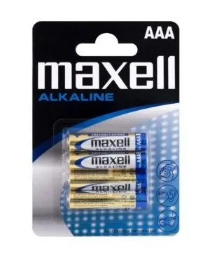 Maxell Pilas Alcalinas AAA LR03 - Pack de 4 Unidades