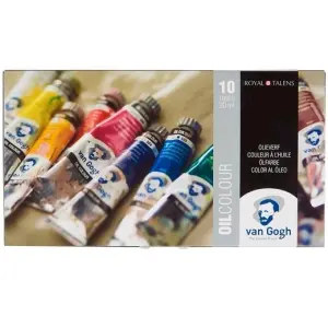 Talens Van Gogh Estuche Básico De Pinturas Al Óleo 10 Tubos 20ml Colores Surtidos