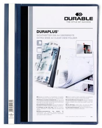 Durable Carpeta De Presentación Dossier Fástener Duraplus A4 Azul Oscuro -25 Ud-