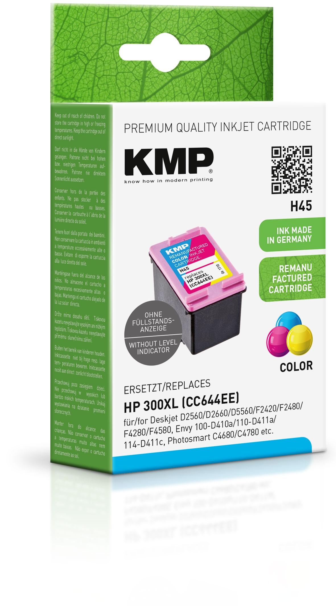 Tinta Kmp Pack 3 Colores  C M Y  Deskjet Serie D1600 D2560 Serie D550 Serie F2400 F2480 F4280 F4210 F4272 F4500 / Photosmart C4680 C4780 - Nº 300 Xl