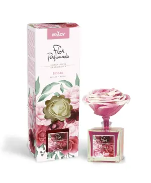 Prady Ambientador Floral Perfumado Rosas 90ml Frasco de Cristal