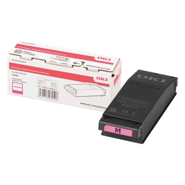 Oki C650 Magenta Cartucho De Toner Original - 9006128