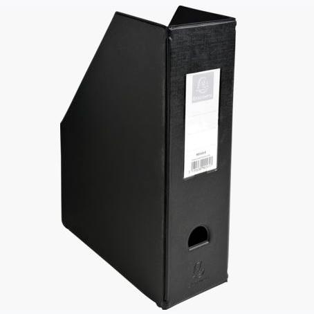 Exacompta Revistero Lomo 100Mm A4 Carton Forrado De Plastico Pp Negro