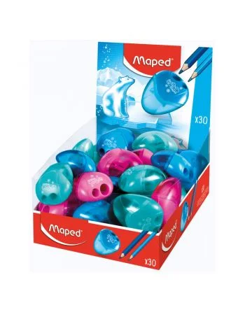 Maped I-Gloo Sacapuntas 1 Orificio Con Depósito Gran Capacidad Ergonomico Colores Surtidos